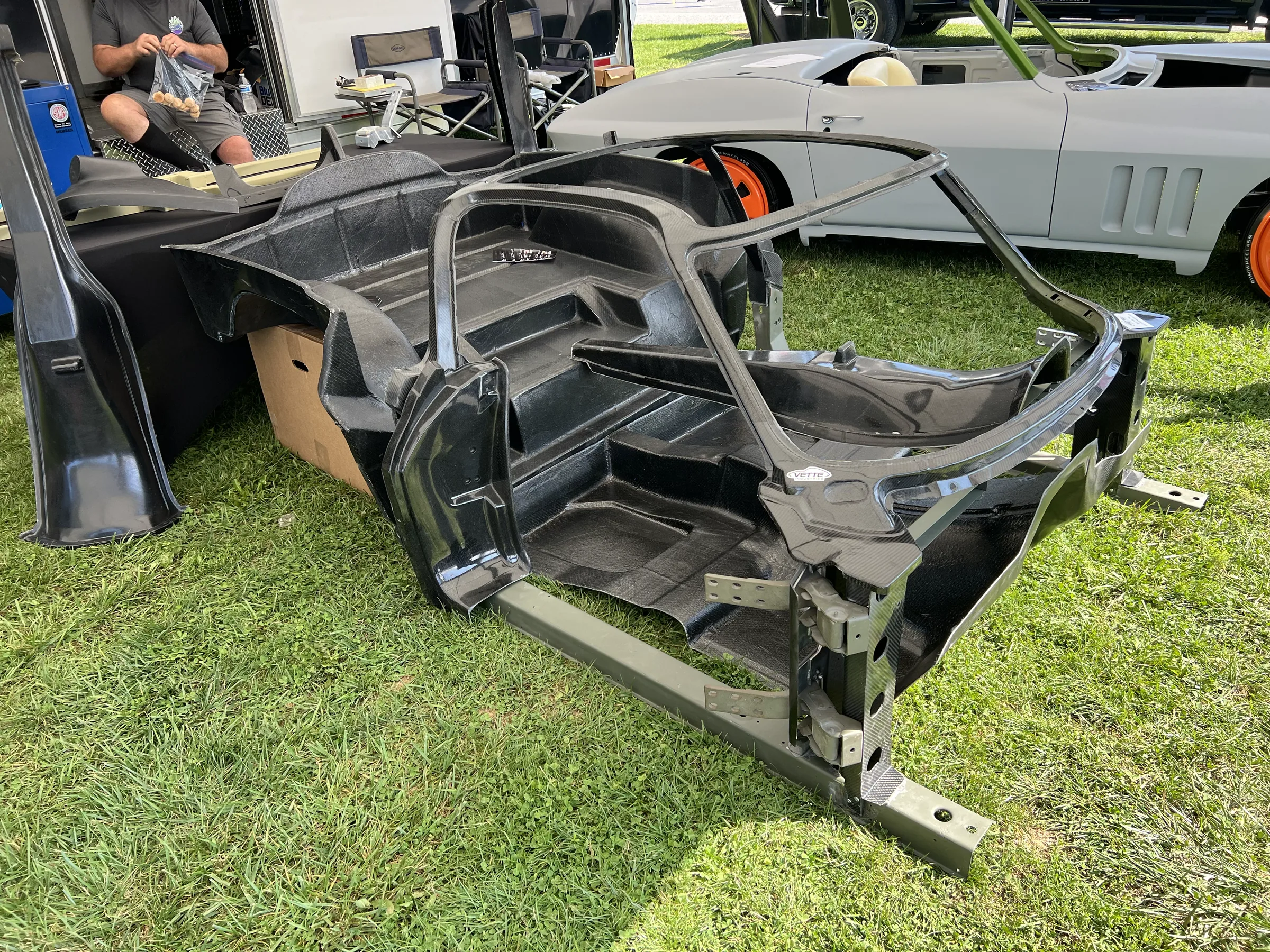 Corvette body and component display.